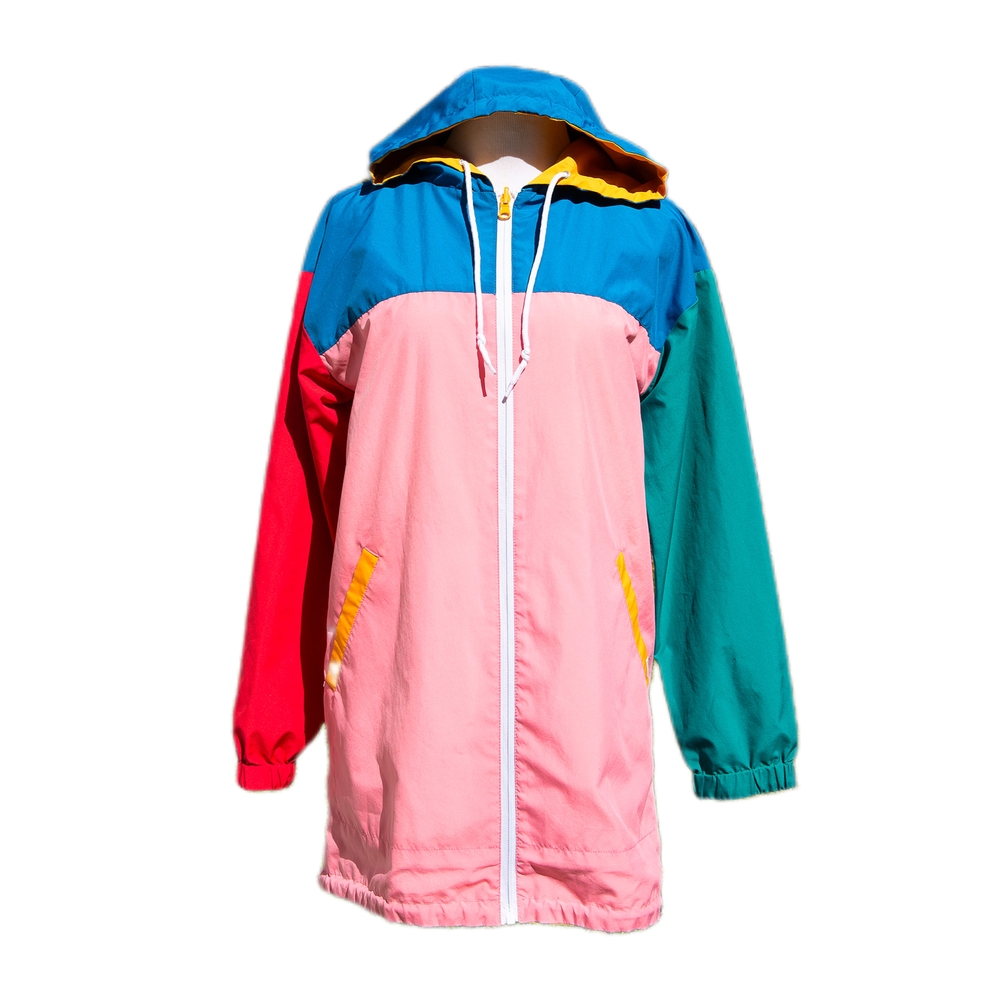 VGC VANS Colorful Zipper Hooded Windbreaker Jacket, Medium - Picture 1 of 9